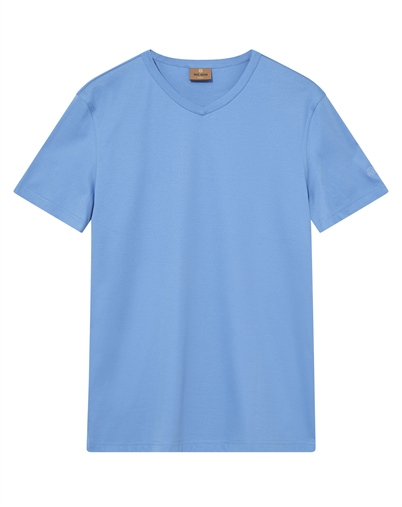 Mos Mosh - MMGPerry O-SS T-shirt - Silver Lake Blue